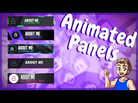 Animated Twitch Panels For Free! Perfect For New Streamers!