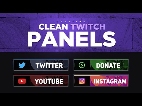 Creating Clean Professional Twitch Panels in Photoshop