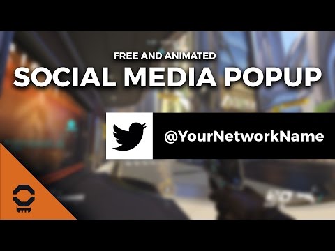 Social Media Popup for Twitch, YouTube, and Mixer