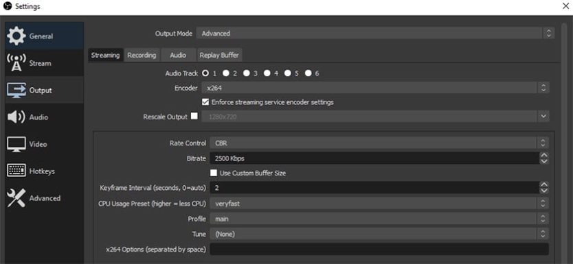 best settings for obs studio recording