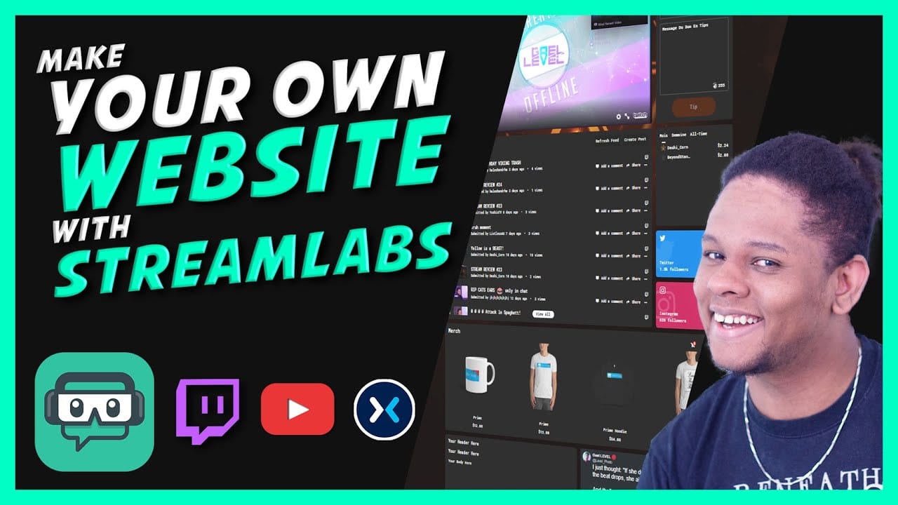 StreamLabs Creator Sites - How to Make Your Own Website