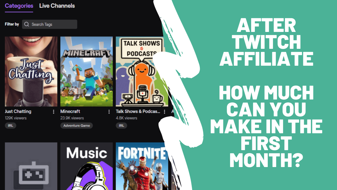 After Twitch Affiliate - How much can you make in the first month? After Twitch Affiliate How much can you make in the first month 2020